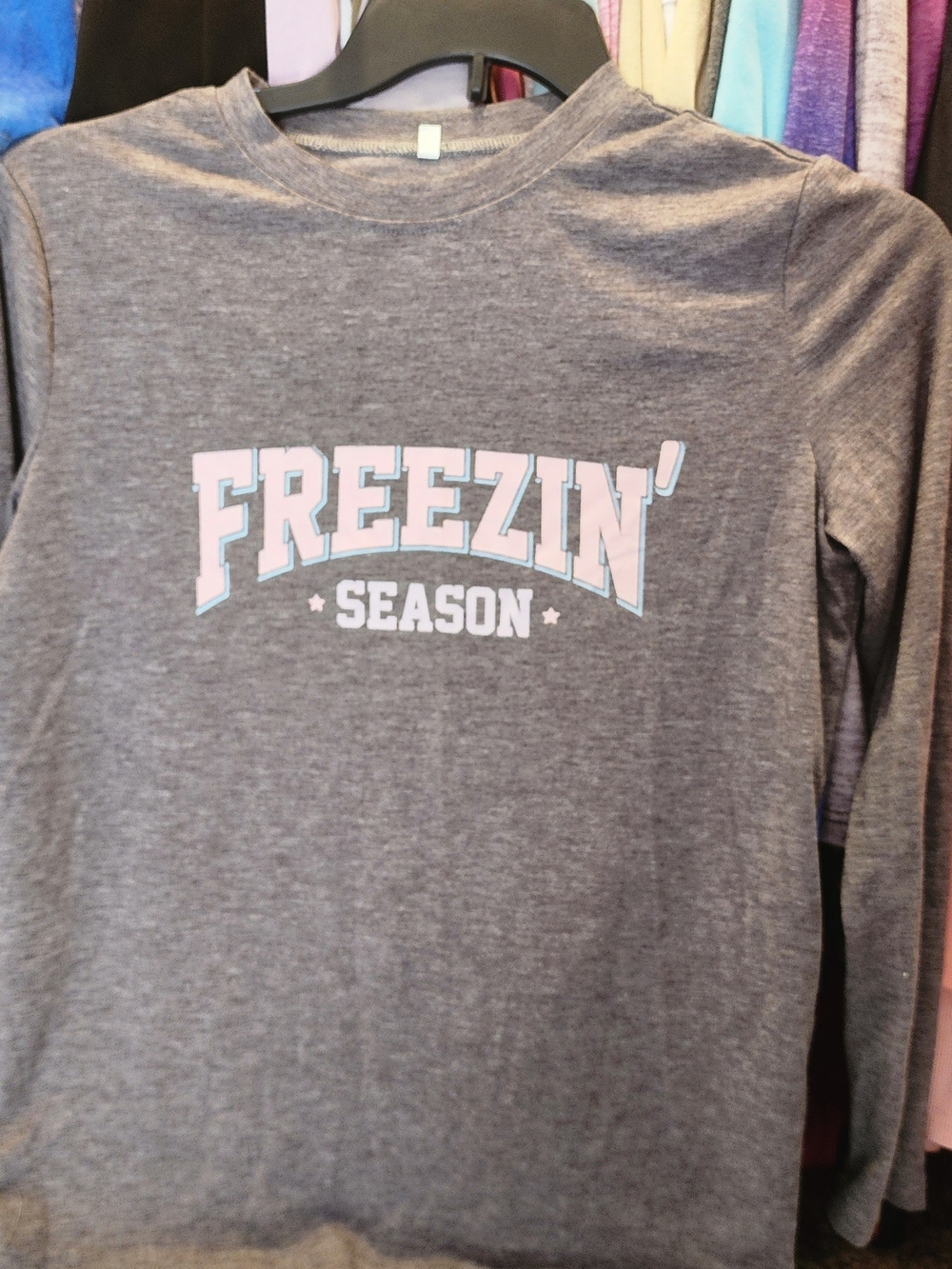 Freezin' Season Long-Sleeve Tee - Gray